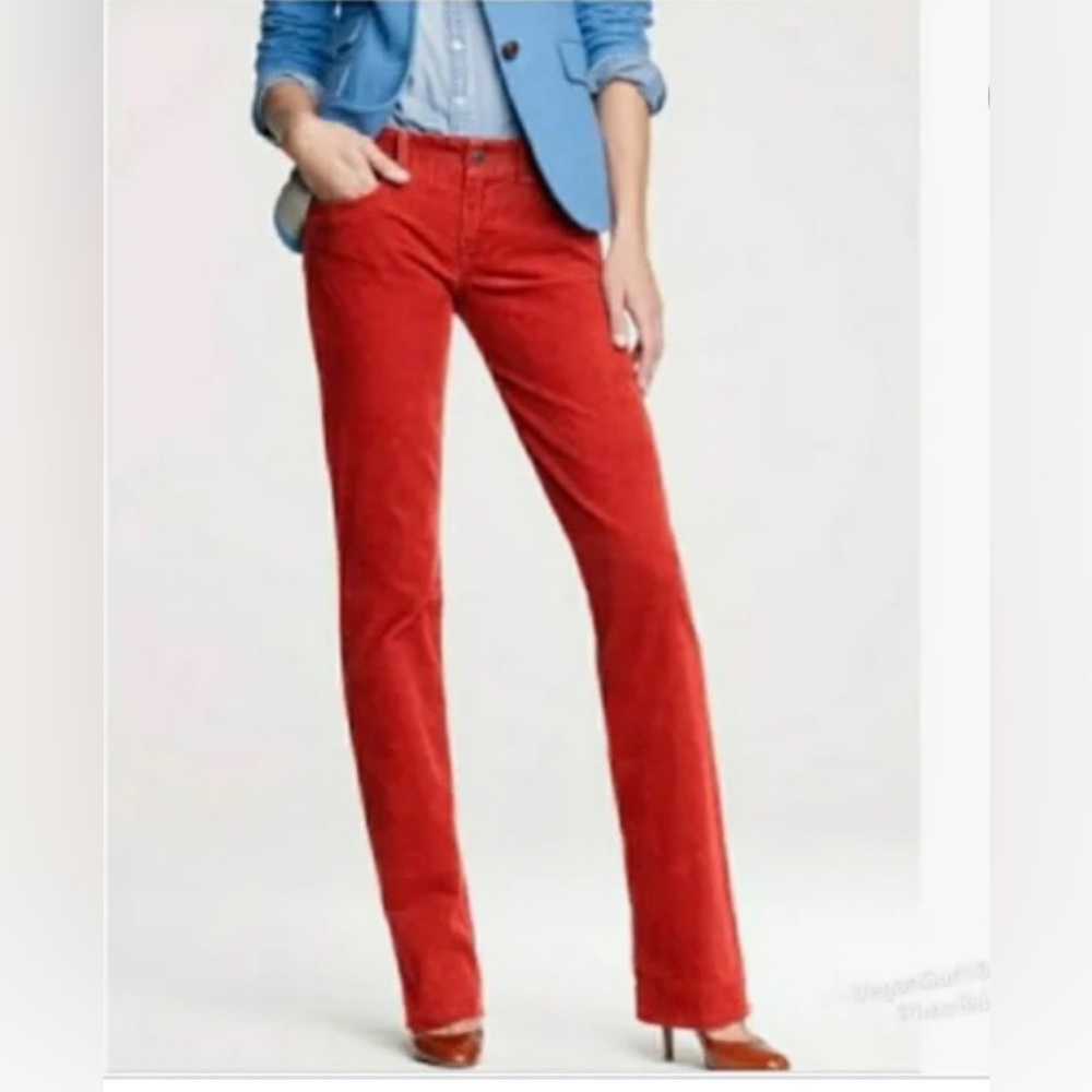 J Crew Red Corduroy’s City Fit size 28 R